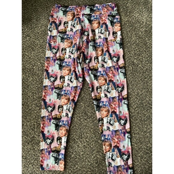 TAYLOR SWIFT Stretch, Comfy, Casual, Collectors, Fan, Concert Leggings Size TC - Picture 8 of 8